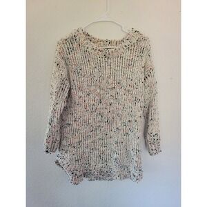 Moon‎ & Madison Womens Confetti Knit Sweater Long Sleeve Size Small #17